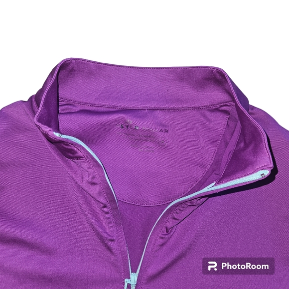 Peter Millar Women’s Quarter Zip Color Block Performance Pullover Size Medium - Picture 2 of 2